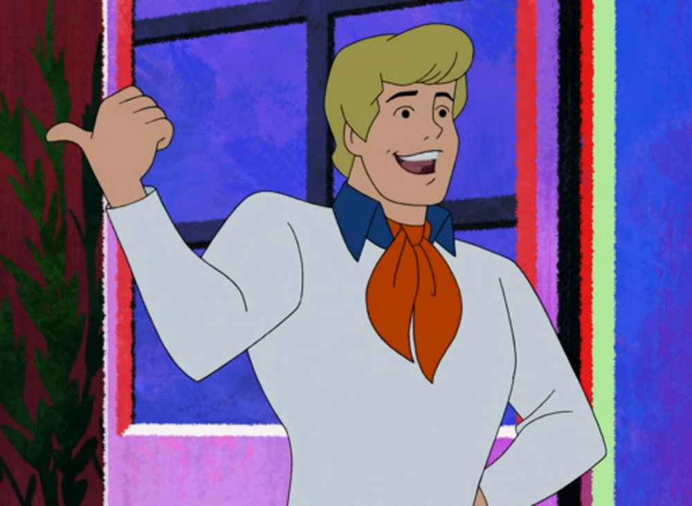 Fred Jones, from popular cartoon series Scooby Doo, wears a signature orange ascot